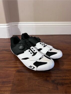 Giro Savix White Black Cycling Shoes Men’s size 46 (US 12)